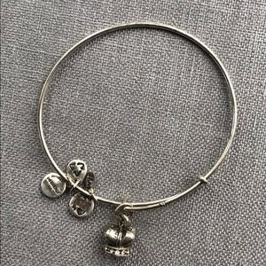 Alex and Ani silver bangle bracelet Crown Princess